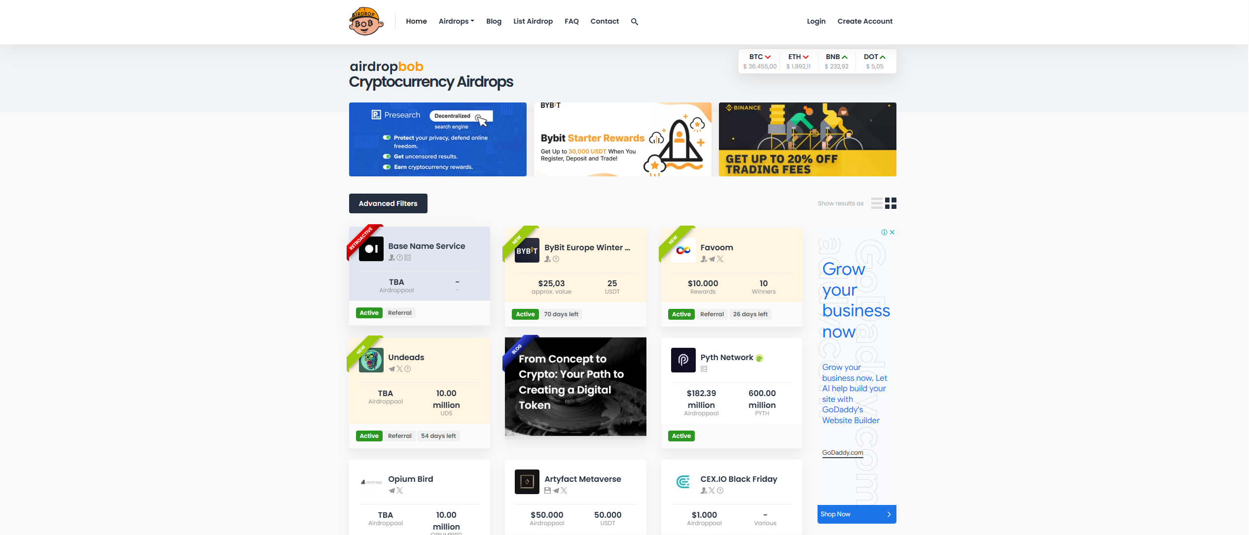 Airdrops