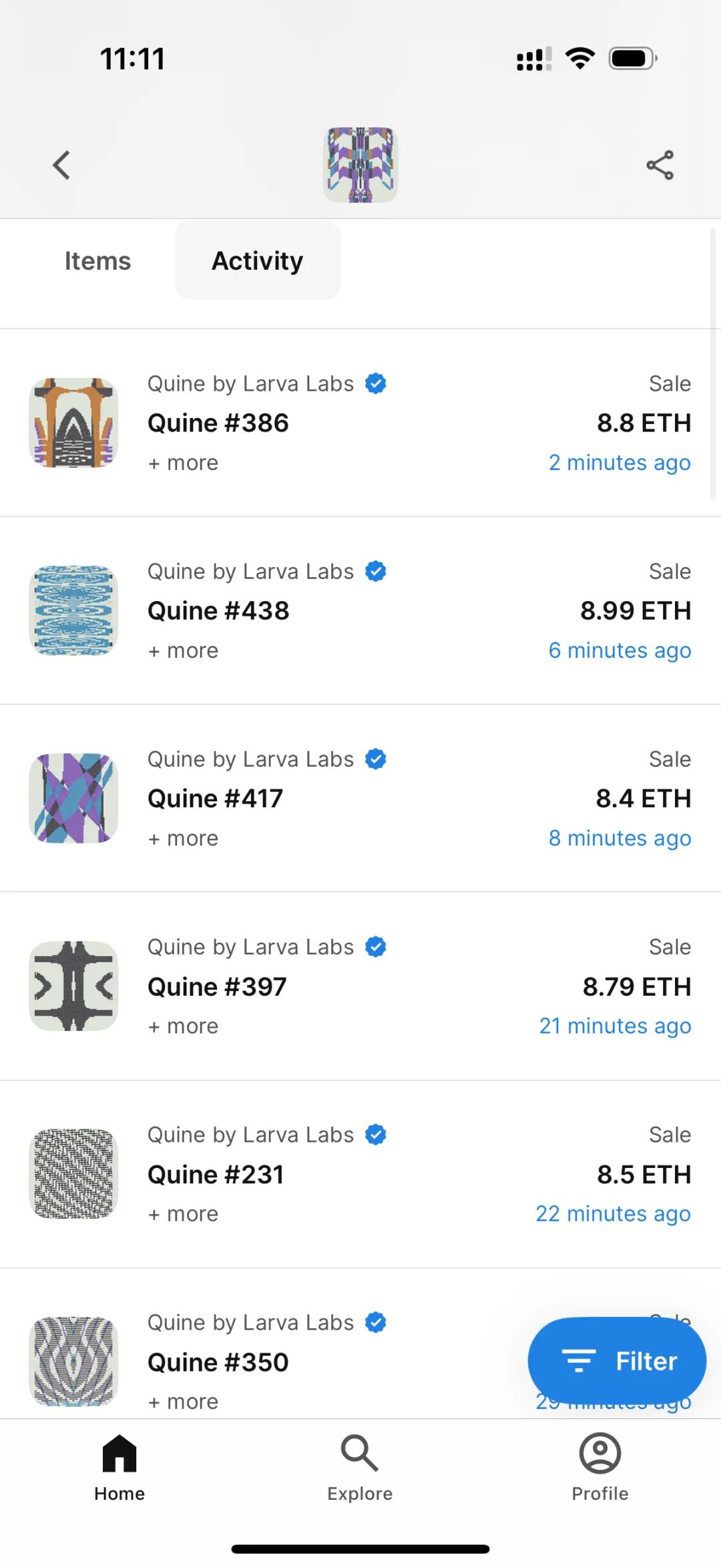 两天赚9万！我买的生成艺术作品NFTQuine，背后故事是？