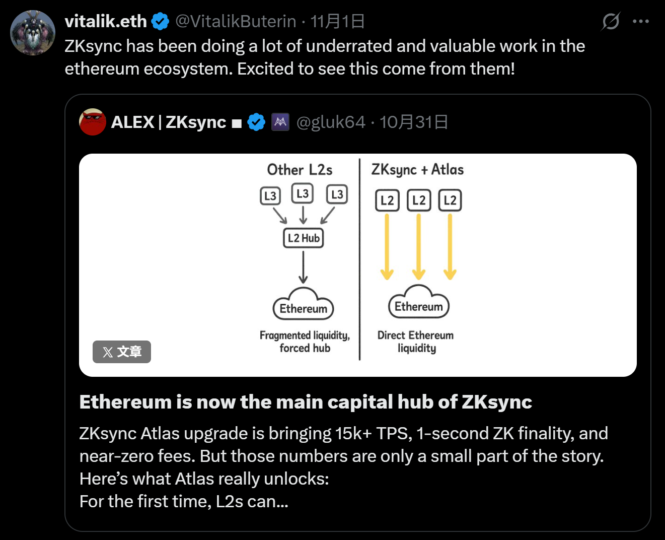 除以太坊主网外，RWA 第一链是谁？答案是 ZKsync，正引领以太坊走向「证明时代」