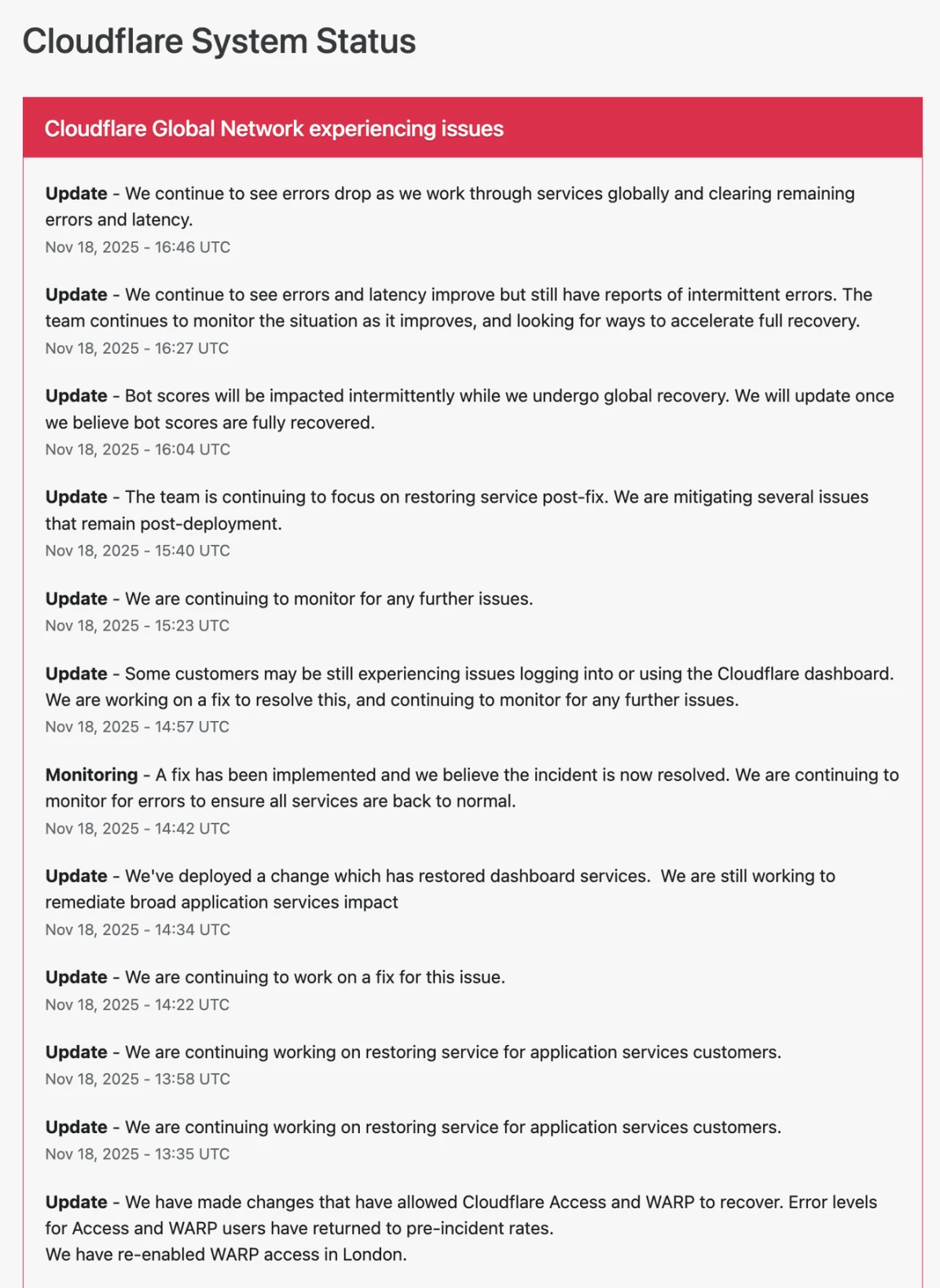 Cloudflare全球网络异常致多家网站瘫痪？X平台与ChatGPT等受影响，4小时紧急修复内幕揭秘