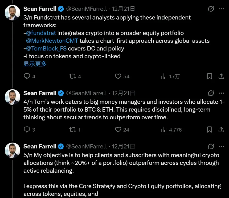 2025年以太坊多头代表Tom Lee，公开喊多却内部看空引争议