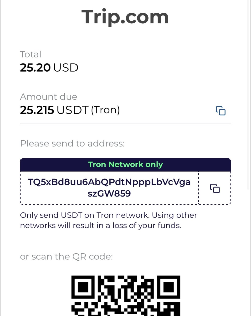 携程海外版已开通稳定币支付，支持USDT和USDC，支付超便捷