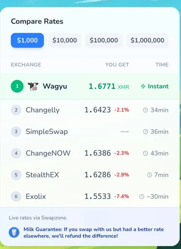 价值千亿美元即时兑换行业揭秘：门罗币价格困局真相