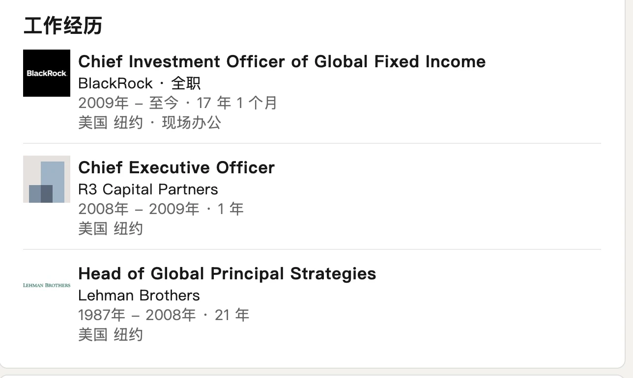 美联储主席候选人名单确定，带你了解潜在候选人 Rick Rieder