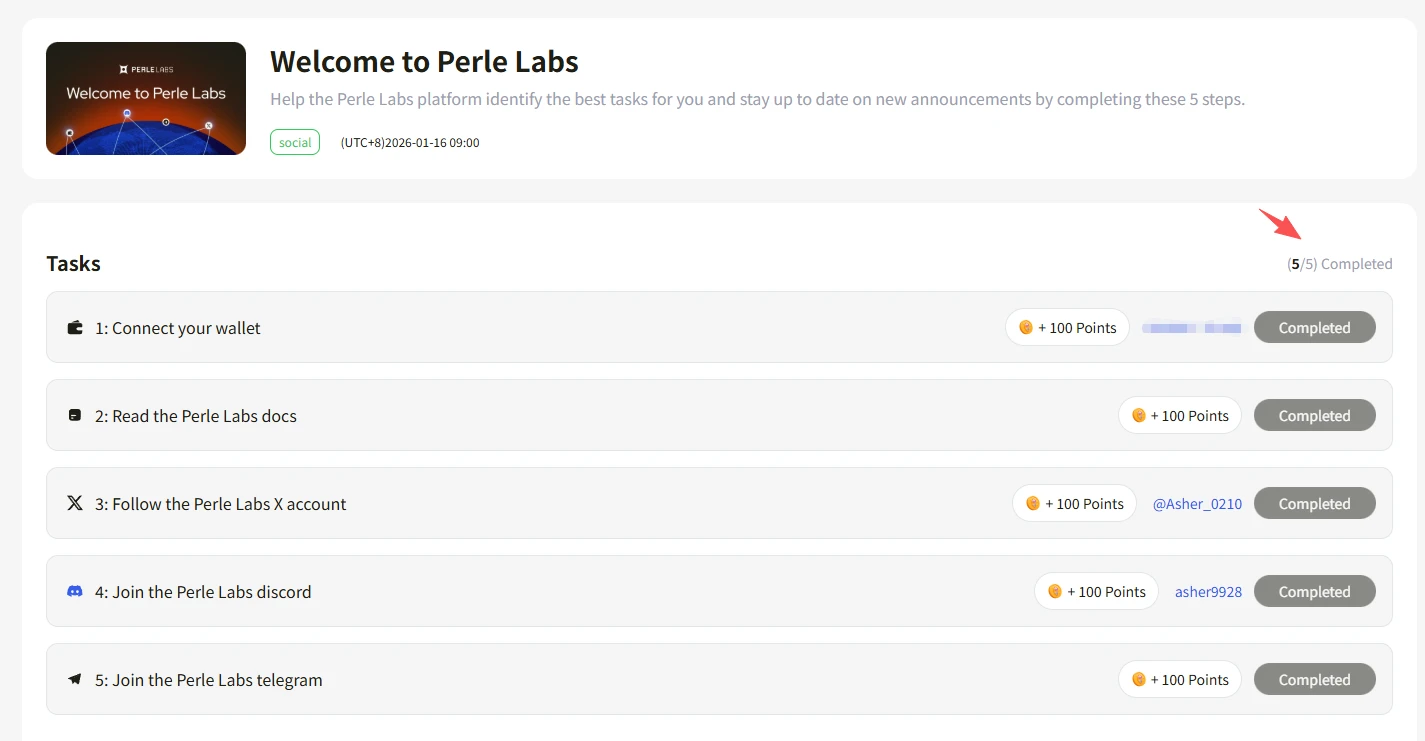 Perle Labs：AI训练数据平台，参与活动赚积分赢空投教程