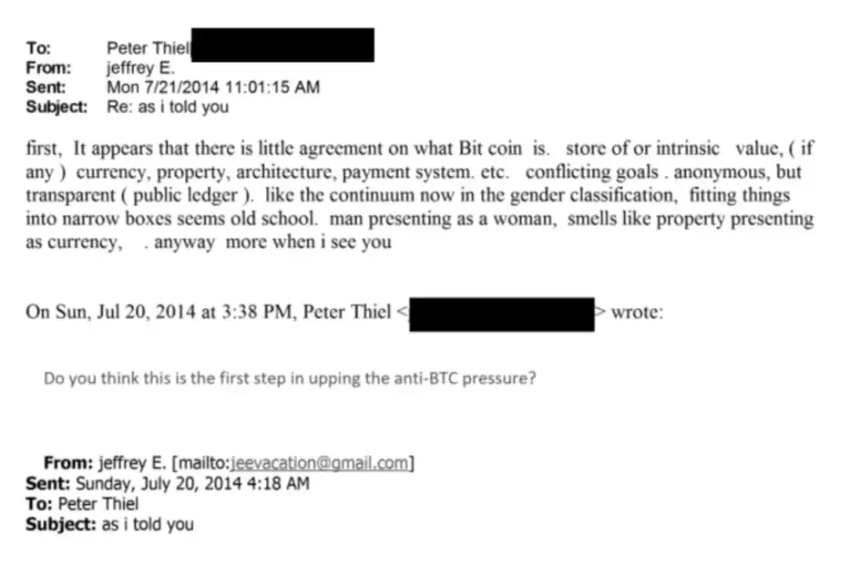 美国司法部披露「爱泼斯坦文件」，加密货币行业或被改写