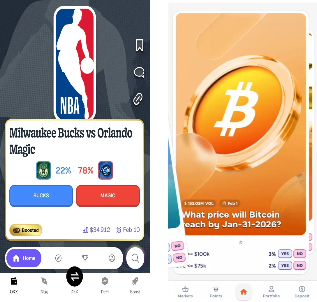 对比Polymarket，新兴预测市场平台积分机制成亮点