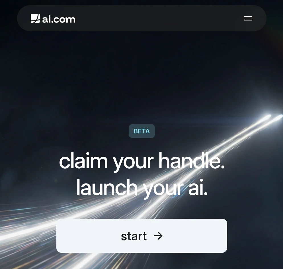 加密货币交易所老板7000万美元买下ai.com，域名争夺结束