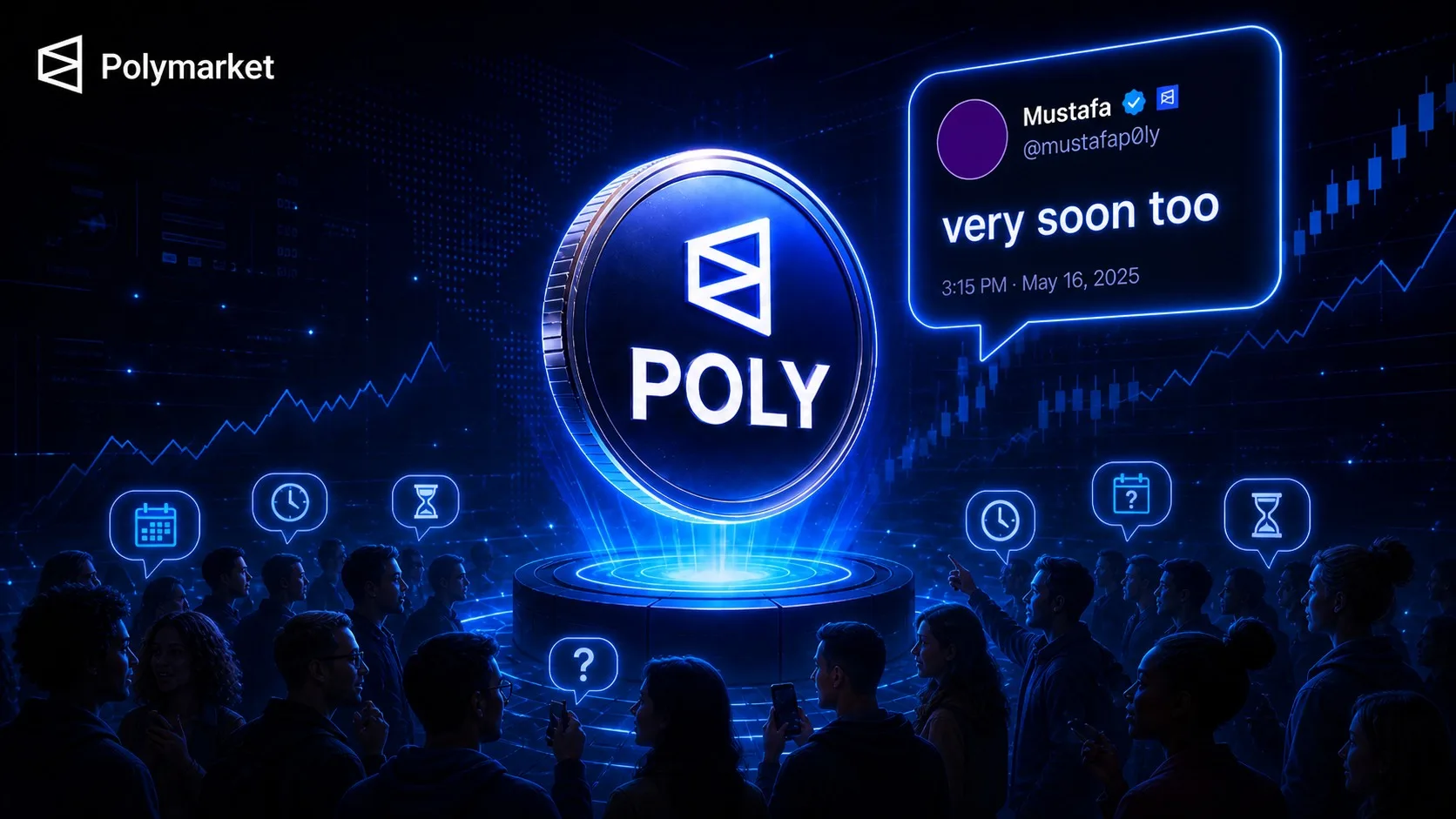 Polymarket暗示POLY代币即将发行 很快可质押
