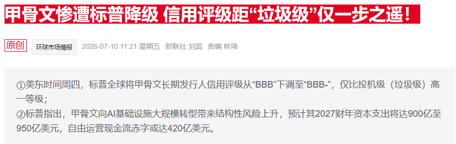 美五大AI数据中心建设商五年负债增倍，亚马逊债券遇冷